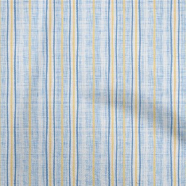 oneOone Cotton Jersey Light Blue Fabric Stripes Fabric For Sewing Printed Craft Fabric By The Yard 58 Inch Wide