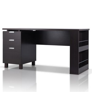 Furniture of America Nickolas Bois moderne 3-Drawer Bureau en Espresso