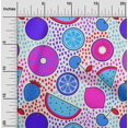 thumbnail image 2 of oneOone Velvet Fuschia Pink Fabric Tropical Fruit Sewing Craft Projects Fabric Prints By Yard 58 Inch Wide, 2 of 5
