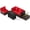 Rouge, variante sur Costway Ensemble de Mobilier de Jardin 5 Pcs, Canapé en Rotin Robuste avec Table Foyer de 60 000 BTU, Gris