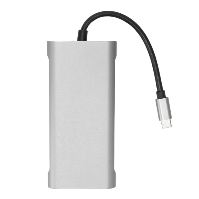 Station d'Accueil USB C, Adaptateur Multiport Charge Rapide USB 3.0 Port de Son 3.5mm Haute Résolution Interface Multimédia HD pour Ordinateurs Portables