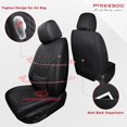 thumbnail image 2 of Car Seat Covers Full Set Faux Nappa Leather Seat Covers for Cars Breathable Front Seats with Lumbar Support and Rear Fit for Automotive Sedans SUVs Pickups, 2 of 9