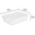 thumbnail image 2 of Sterilite Boîte de Rangement de 27 L, Bac de Rangement en Plastique Transparent avec Couvercle à Pression, Blanc, 2 of 5