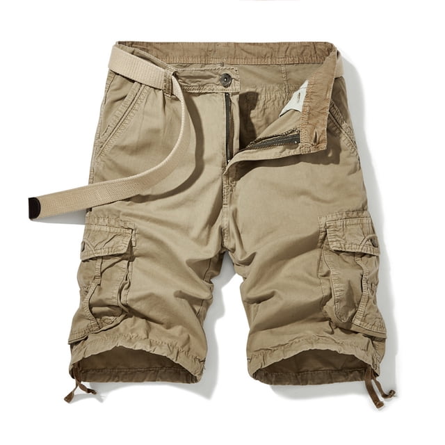 TopLLC Shorts pour Hommes, Shorts pour Hommes Shorts Cargo pour Hommes Shorts de Course pour Hommes Multiples Poches Utilitaires Taille Élastique Shorts de Randonnée en Coton