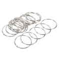 thumbnail image 1 of Unique Bargains Detachable Binder Rings Index Snap Metal Clips, Silver Tone, 20 Pack, 1 of 5