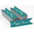 thumbnail image 2 of Inkdotpot Real Silver Foil Happy Diwali Tags Favor Hang Paper Tags 50 Pieces, 2 of 6