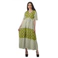 thumbnail image 1 of Moomaya Robes d'Été Imprimées à Manches Courtes pour Femmes, Tenue de Fête Décontractée, 1 of 4