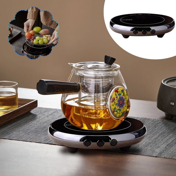 Vaidha Electric Tea Stove with Grill Net | Ceramic Pottery Oven for Baking & Cooking | Compact Portable Design for Small Kitchens & Outdoor Use | Includes Stove & Grill Net