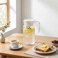 thumbnail image 4 of Clear Acrylic Pitcher, Plastic Juice Jug With Removable Lid, Bpa-Free Shatter-Proof Water Pitcher, Transparent Beverage Container for Iced Tea, Lemonade, Hot And Cold Drinks,White, 4 of 7