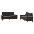 thumbnail image 5 of vidaXL Ensemble de Canapé 2 Pcs Tissu Noir Intérieur, 5 of 5