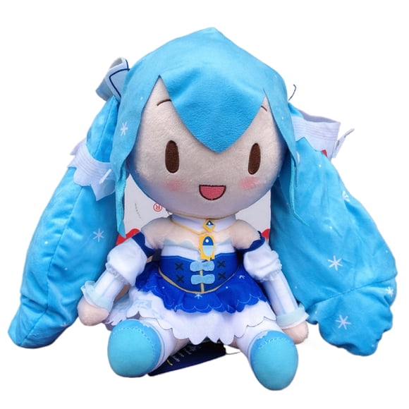Skpitin Anime Miku Plush Series Snow Miku Plush Stuffed Soft Plush, Room Decoration (Snow Miku 30CM)