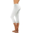 thumbnail image 2 of Birdeem Mode Décontractée Femmes Uni Extensible Dames Taille Haute Pantalon Grand Pantalons de Yoga Capris, 2 of 8