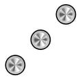 thumbnail image 3 of Ruiboury Mobile Phone Game Joystick Practical Screen Sucker Rocker Gamepad Button Controller Assist Joypad Gaming Supplies Black 3Set, 3 of 6