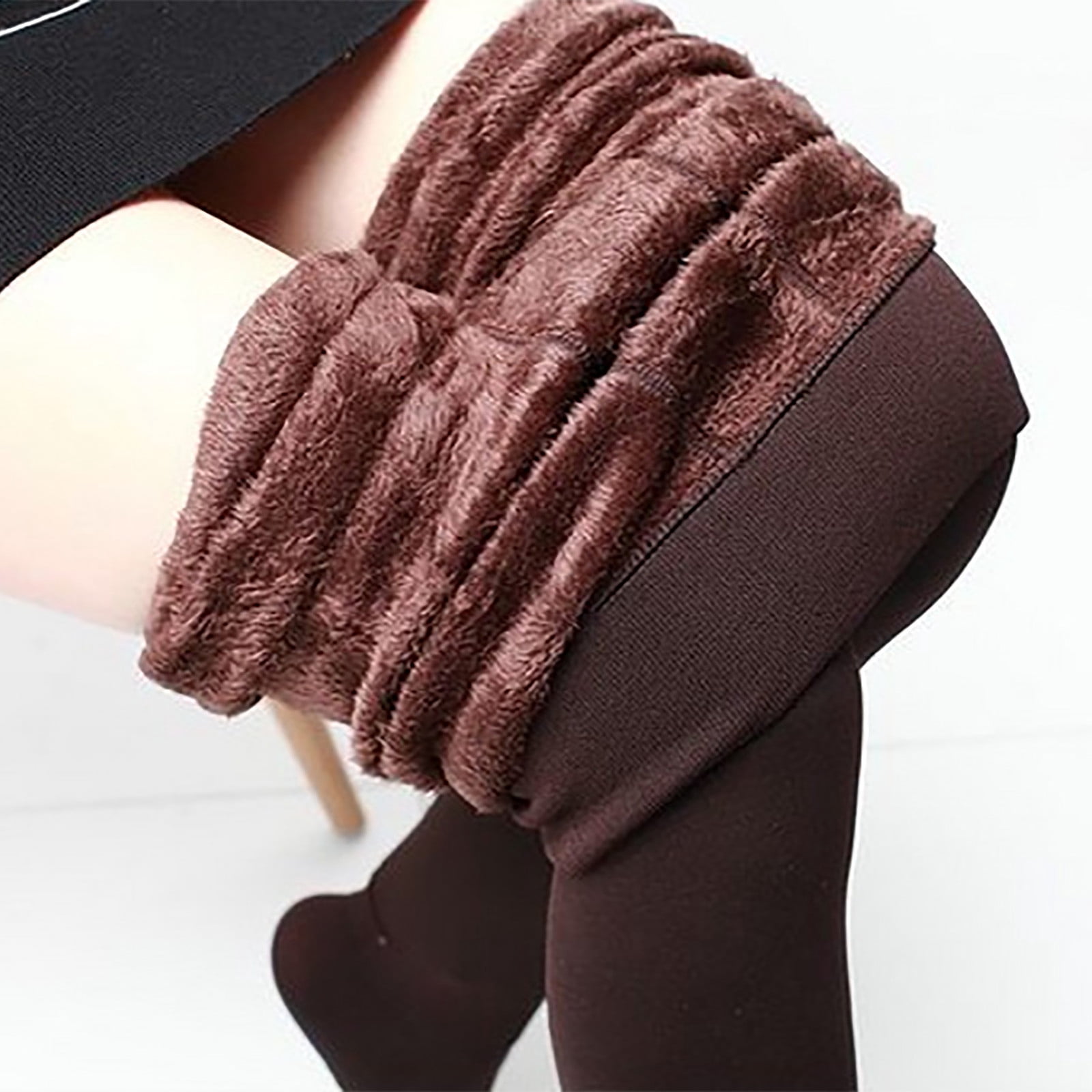 Aboser Fleece Lined Leggings for Women Winter Warm Thick Tights Cotton High Waist Legging Stretch Slim Yoga Leggings Clearance Deals