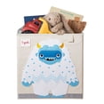 thumbnail image 2 of 3 Sprouts Children's Foldable Fabric Storage Cube Soft Toy Bin Basket, Yeti, 2 of 5