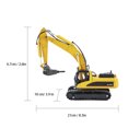 thumbnail image 4 of Excavator Model Toy, Simulation Alloy Vehicle, Enhance Hand Eye Coordination, for Kids & Collectors, Ideal Decor, 4 of 7
