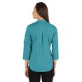 thumbnail image 4 of Inkmeso Stylish Mandarin Collar Top For Women Casual Solid Relaxed-Fit Zipper Front Tunic, 4 of 7