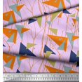 thumbnail image 3 of Soimoi Poly Georgette Fabric Dot,Branches & Triangle Geometric Print Fabric by The Yard 52 Inch Wide, 3 of 3