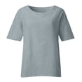 thumbnail image 5 of Meichang Cotton Linen Tops For Women, 5 of 5