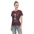 thumbnail image 4 of T-Shirt Basique à Manches Courtes pour Femmes Demon Slayer Blade Nidouzi, 4 of 6