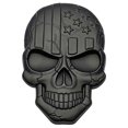 thumbnail image 2 of Teemous Skull Decals 3D Metal for Punisher Skull Car Side Fender Rear Trunk Emblem Badge Decals for Chrysler Grand Cherokee Wrangler Compass Cherokee,for Vehicle and Motorcycle (A Black), 2 of 10