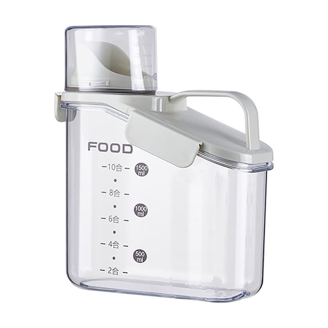 Wzzjkit Contenants de Céréales pour Rangement, Distributeur de Céréales en Plastique Boîte de Rangement Cuisine Nourriture Grain Riz Contenant, Contenant de Rangement pour Riz