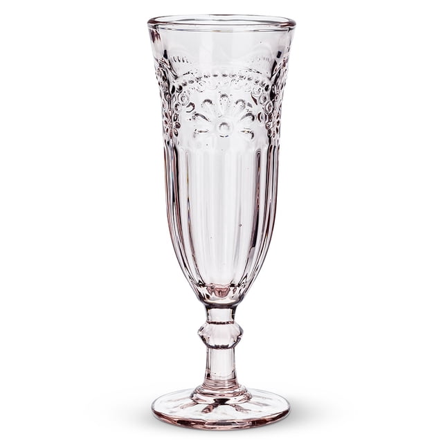 Ensemble de 2 Flûtes à Champagne à Fleurs