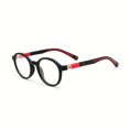 thumbnail image 1 of Color Block Fresh Versatile Round Frame Plano Glasses  For Boys Girls Students Casual School Supply Photo Prop, 1 of 6