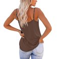 thumbnail image 4 of Yuyuzo Camisoles Débardeurs pour Femmes Sans Manches Hauts de Sortie Encolure Carrée Camis Décontractés Amples T-Shirts Tees, 4 of 7