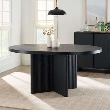 Better Homes & Gardens Lillian Fluted Round Expandable Dining Table