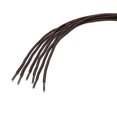 thumbnail image 3 of INSPIRE CHIC Unisex Round Rope Dual Colored Striped 1/5 Thick Boot Shoelace 150cm / 59.05" Dark Brown Coffee, 3 of 4