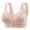 Khaki, variant on Birdeem Bras for Women Ladies Traceless Comfortable No Steel Ring Breathable Gathering Front Opening Buckle Bra Woman Underwear