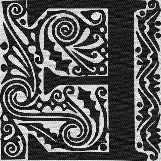 Ahgly Tapis d'Intérieur Lavable en Machine Carré Noir Nuit Transitionnel, 7 Pieds Carré