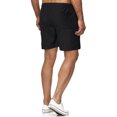 thumbnail image 4 of cllios Mens Shorts Solid Elastic Waist Mid Waist Loose Pockets Drawstring Short Pants, 4 of 4