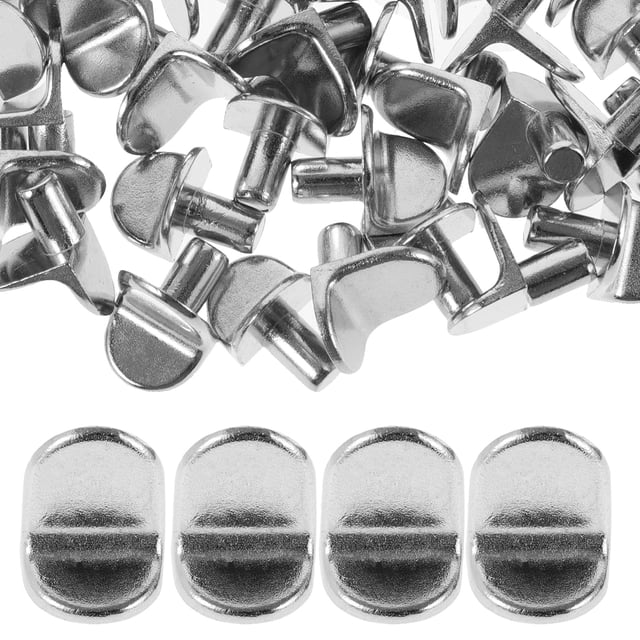 Shisuyan 50pcs Shelf Pegs Pin Metal L-shaped Clip Support Peg Shelf Bracket Peg for Kitchen