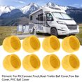 thumbnail image 4 of Trailer Hitch Ball Cover, 8Pcs Truck Tow Ball Cover 50mm Strong Protection Soft Rugged  Tow Bar Ball  For RV, 4 of 8