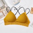 thumbnail image 1 of VONKY Triangular cup gathered, chest wrapped, strapless, threaded, no steel ring, sexy back, suspender bra, 1 of 1