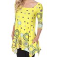 thumbnail image 3 of White Mark Tunique pour Femmes à Manches 3/4 en Jersey, 3 of 5