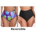 thumbnail image 2 of RELLECIGA Women's High Waisted Reversible Bikini Bottom, 2 of 7