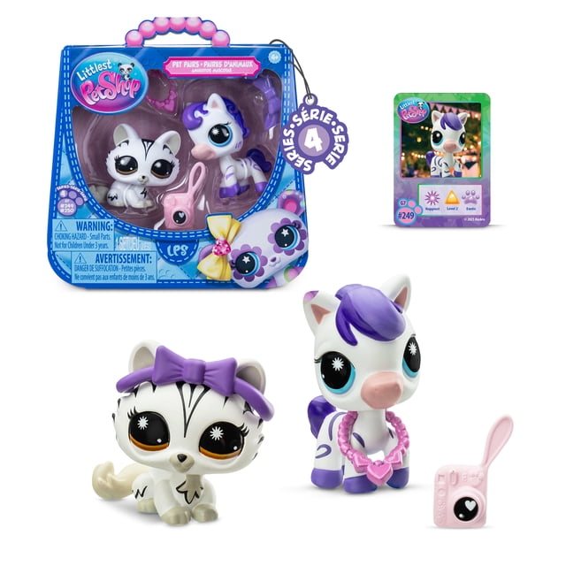 Paires d'animaux Littlest Pet Shop Pack de 2, Série 4 - Rayures stylées