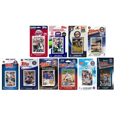 C & I Collectables TWINS1018TS 2018 MLB Minnesota Twins 10 Ensembles d'Équipe de Cartes à Échanger sous Licence Différents