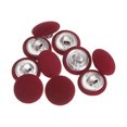 thumbnail image 1 of Unique Bargains 10pcs 24L Fabric Cloth Covered Button 15mm Round Metal Shank Sewing Buttons for Suits Dress Blouses, Caramel, 1 of 5