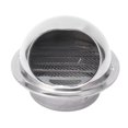 thumbnail image 1 of Stainless Steel Vent Cover, Easy To Use Protection Rain Resistant Stainless Steel Vent Hood Hemispherical  For Electric Clothes Dryers For Industrial Uses 4 Inch, 1 of 8