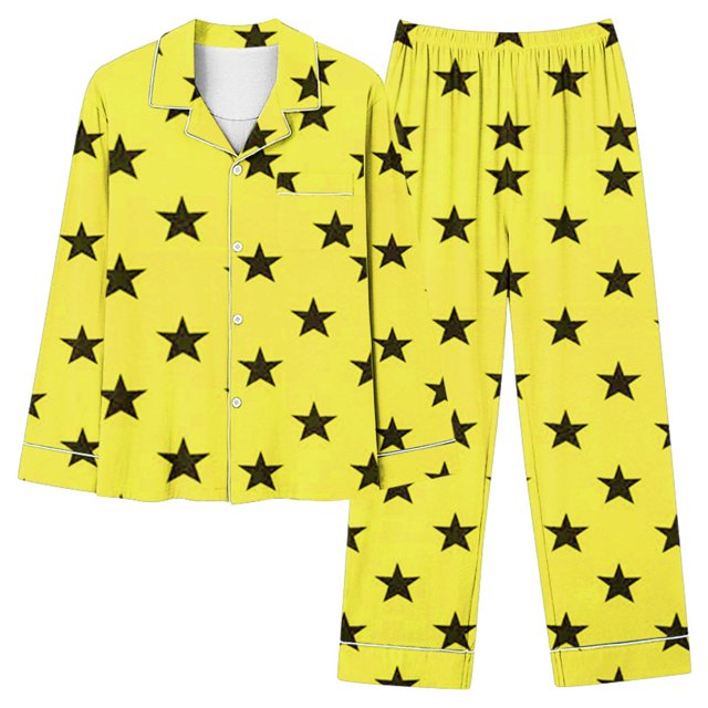 Georges Ensembles Deux Pièces pour Femmes Ensemble de Pyjama Imprimé avec Poche pour la Maison pour un Usage Quotidien à la Maison