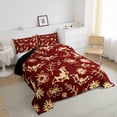 thumbnail image 4 of Erosebridal Sugar Gothic Bedding Full Comforter Set, Kawaii Bat Down Comforter, Happy Halloween Decor, Reversible 3 Pieces, 4 of 8
