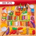 thumbnail image 1 of Mini Food Toys Kids Pretend Play Kitchen Toys Simulation Cookware Cooking BBQ Oven Kit Role Play Game Educational Gift Children, 1 of 7