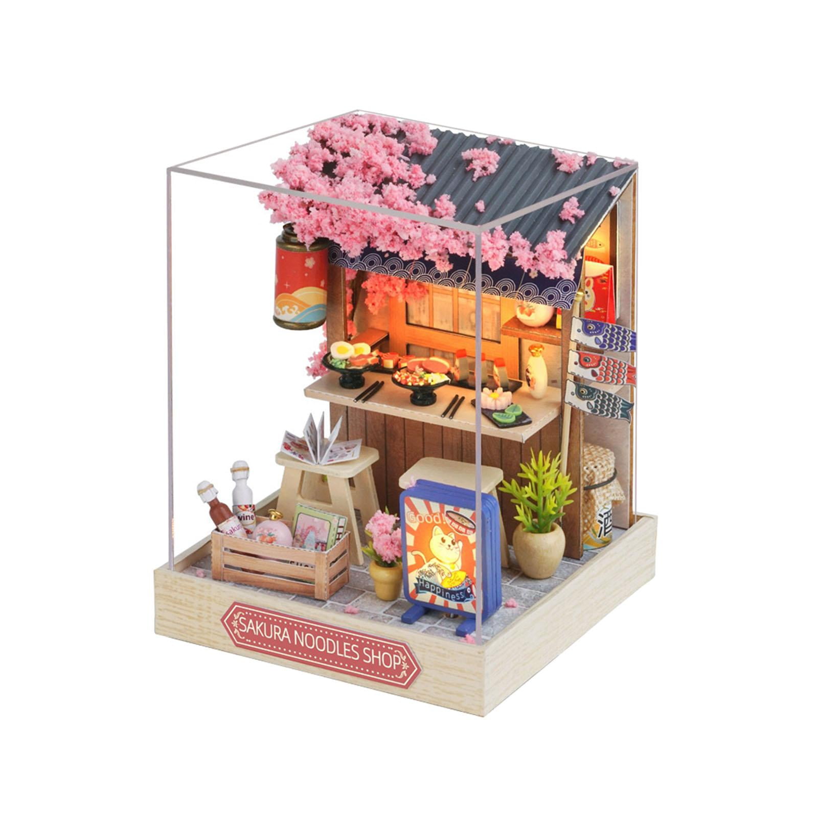 Kit Miniature Maison De Poupée En Bois Hilitand – DIY – Décoration Intérieure – Idée Cadeau – Instructions Détaillées – Rose