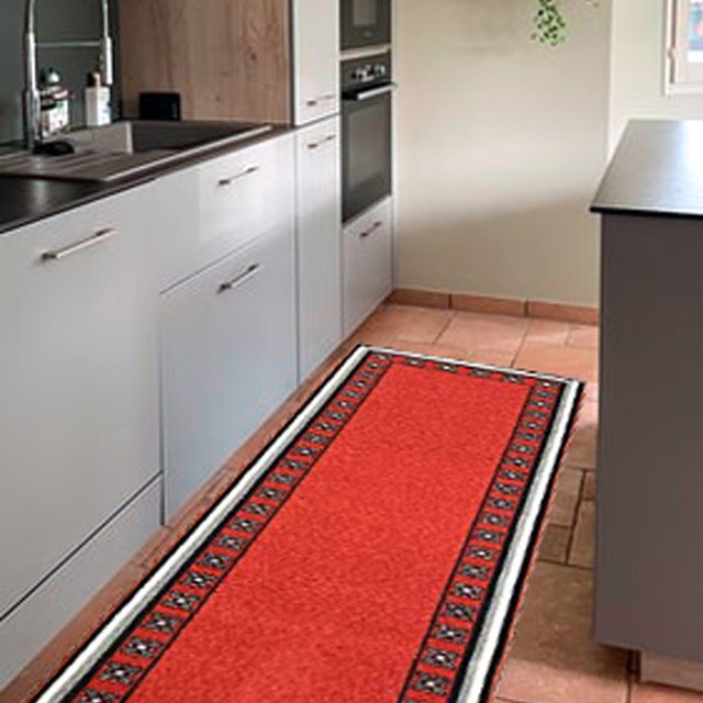 Kitchen Rug Non-Skid | Runner Kitchen Mat Non-Slip | Rug for Kitchen Floor with Rubber Backing | Entryway Hallway Floor Mat | Low Profile Door Mat (2' x 7')
