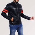 thumbnail image 3 of Best Motorcycle Jacket Leather Riding Jackets Black Leather Biker Jacket Motorcycle Jackets For Men Black Leather Motorcycle Jacket size 5XL, 3 of 5