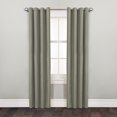 thumbnail image 1 of Mainstays Faux Suede Light-Filtering Grommet Window Curtain Panel, 54" x 84", Sage Green, 1 Panel, 1 of 7